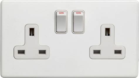 white metal clad sockets